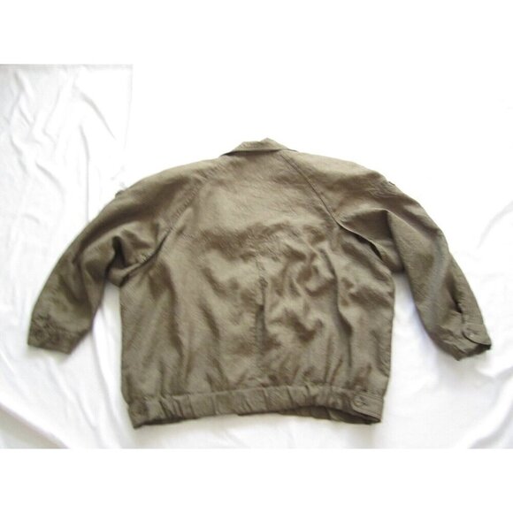 Vtg 1980's Women Gallery Polyester Shoulder Pad Jacket Sz L (Made in Korea WJ36 - Picture 10 of 11